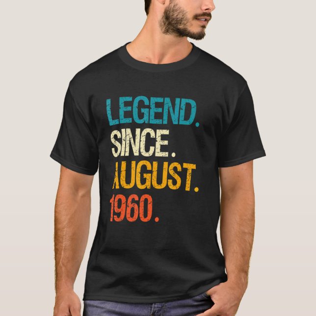 Förklaring sedan augusti 1960 62 år gammal dag 62: t shirt (Framsida)
