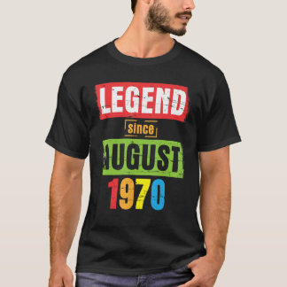Förklaring sedan augusti 1970 Grattis på födelseda T Shirt