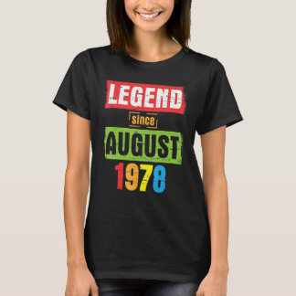 Förklaring sedan augusti 1978 Grattis på födelseda T Shirt