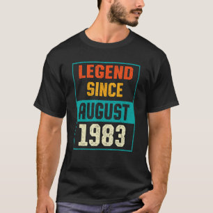 Förklaring sedan augusti 1983 40 födelsedagar 40 å t shirt