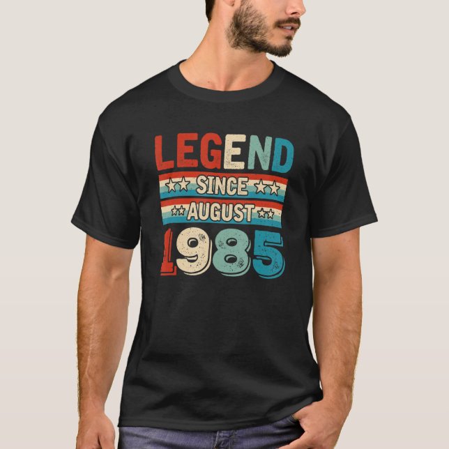 Förklaring sedan augusti 1985 Retro 37 år gammal 3 T Shirt (Framsida)