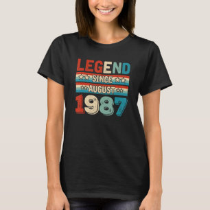 Förklaring sedan augusti 1987 Retro 35 år gammal 3 T Shirt