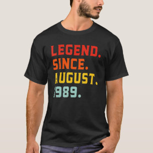 Förklaring sedan augusti 1989 33 år gammal Vintage T Shirt