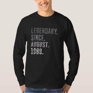 Förklaring sedan augusti 1989 33:e födelsedagens V T Shirt