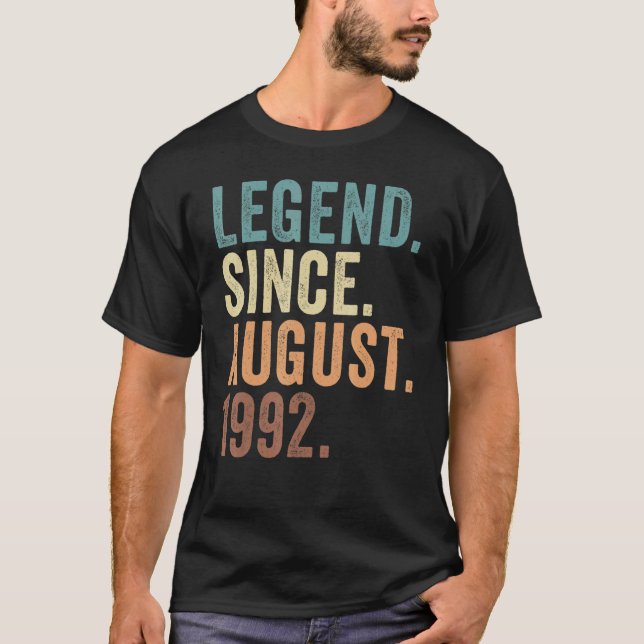 Förklaring sedan augusti 1992 30 dagars 30 år gamm t shirt (Framsida)