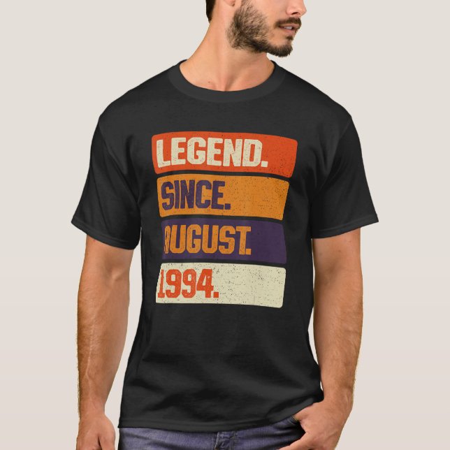 Förklaring sedan augusti 1994 Retro 29 år gammal 2 T Shirt (Framsida)