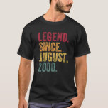 Förklaring sedan augusti 2000 21St Birthday Gift 2 T Shirt<br><div class="desc">Förklaring sedan augusti 2000 21St Birthday Gift 21 Yea</div>