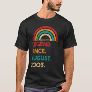 Förklaring sedan augusti 2003 19:e födelsedag född t shirt
