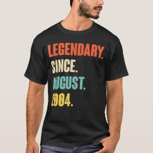 Förklaring sedan augusti 2004 - födelsedag i 17 år t shirt