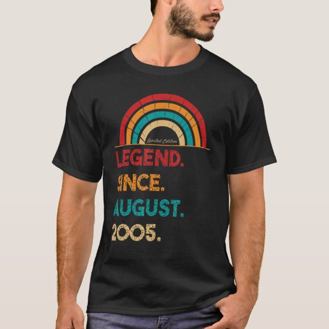 Förklaring sedan augusti 2005 17:e födelsedag född t shirt (Framsida)