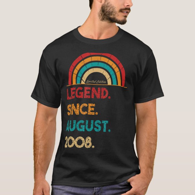 Förklaring sedan augusti 2008 14:e födelsedag född t shirt (Framsida)