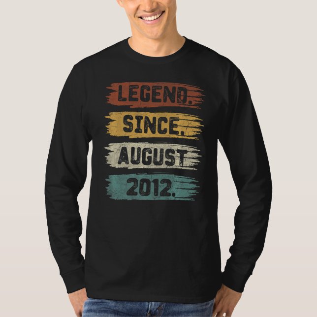 Förklaring sedan augusti 2012 10 år gammal tionde  t shirt (Framsida)
