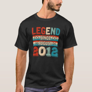 Förklaring sedan augusti 2012 Retro 10 år gammal 1 T Shirt