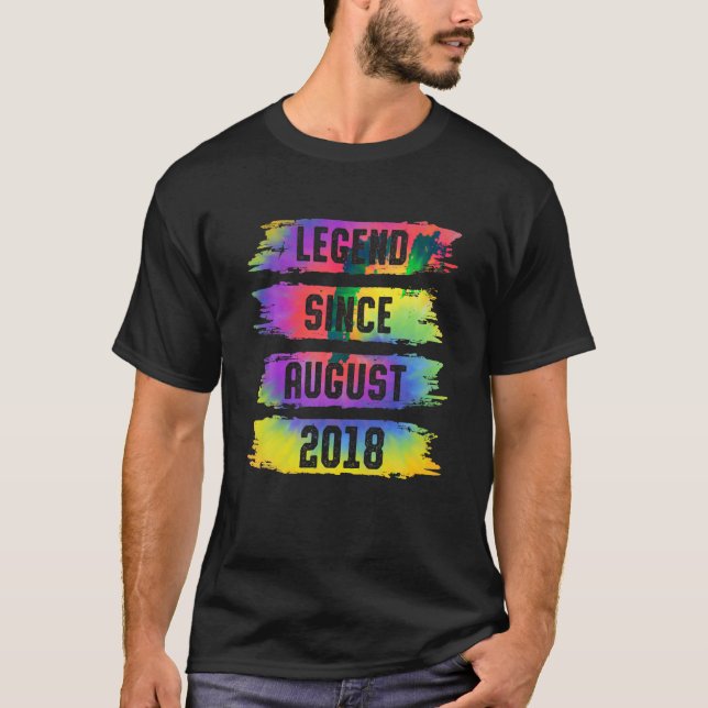Förklaring sedan augusti 2018 5 år gammal tie dye  t shirt (Framsida)