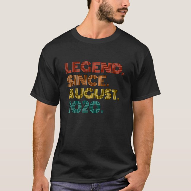 Förklaring sedan augusti 2020 Född i augusti 2020 T Shirt (Framsida)