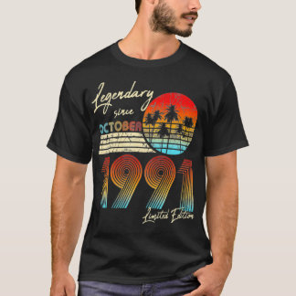 Förklaring sedan dagen oktober 1991 Vintage 30Th B T Shirt