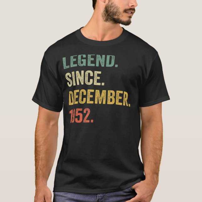 Förklaring sedan december 1952 70:e födelsedagen 7 t shirt (Framsida)