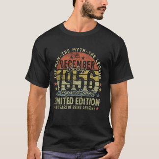 Förklaring sedan december 1956 Retro 68:e födelsed T Shirt
