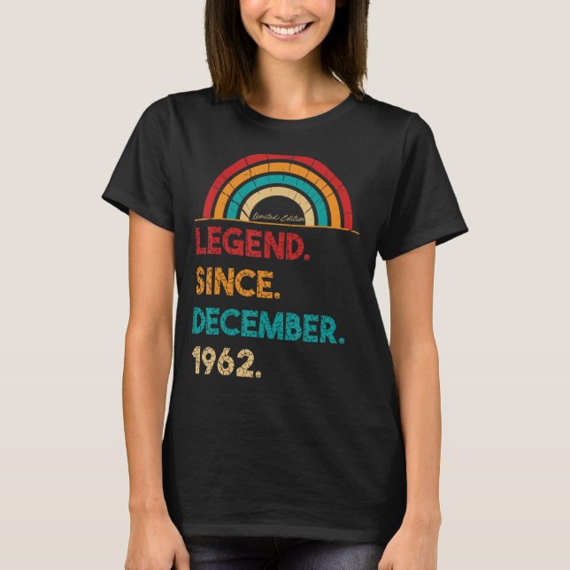 Förklaring sedan december 1962 60 födelsedagar föd t shirt (Framsida)