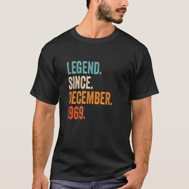 Förklaring sedan december 1969 53:e födelsedagen t shirt (Framsida)