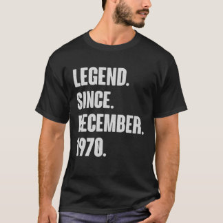 Förklaring sedan december 1970 - födelsedagsgåva f t shirt