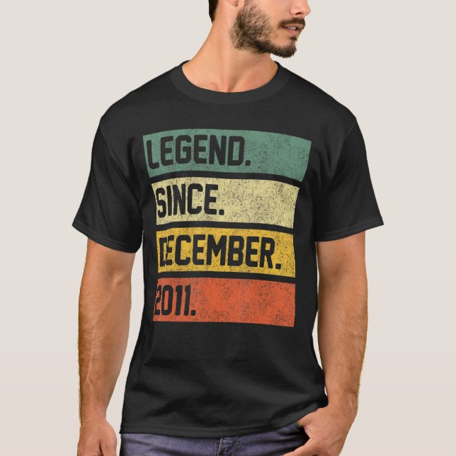 Förklaring sedan december 2011 elfte födelsedagen  t shirt (Framsida)