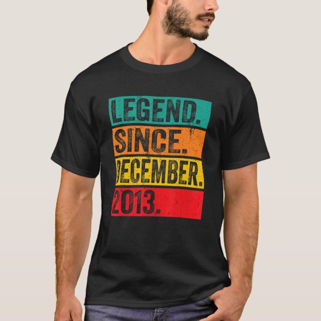 Förklaring sedan december 2013 Retro 9:e födelseda T Shirt (Framsida)