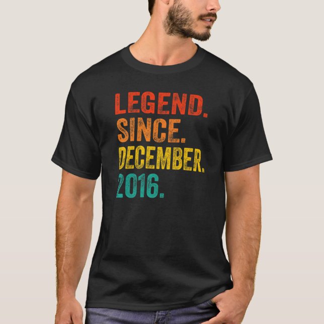 Förklaring sedan december 2016 Retro 6 år gammal 6 T Shirt (Framsida)