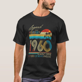 Förklaring sedan februari 1960 60 födelsedagsgåva  t shirt
