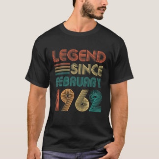 Förklaring sedan februari 1962 60 födelsedagsgåvor t shirt