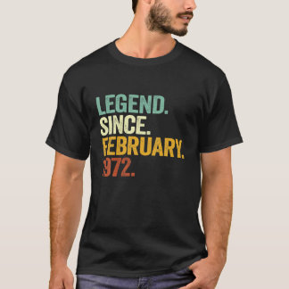 Förklaring sedan februari 1972 50 födelsedagen 50  t shirt