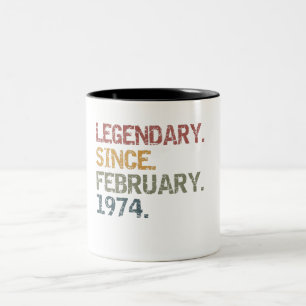 Förklaring sedan februari 1974 Två-Tonad mugg