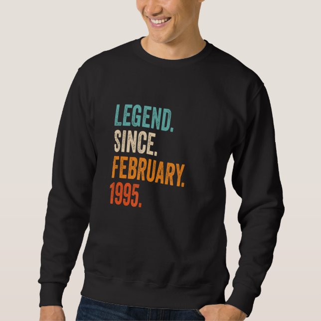 Förklaring sedan februari 1995 28:e födelsedagen lång ärmad tröja (Framsida)