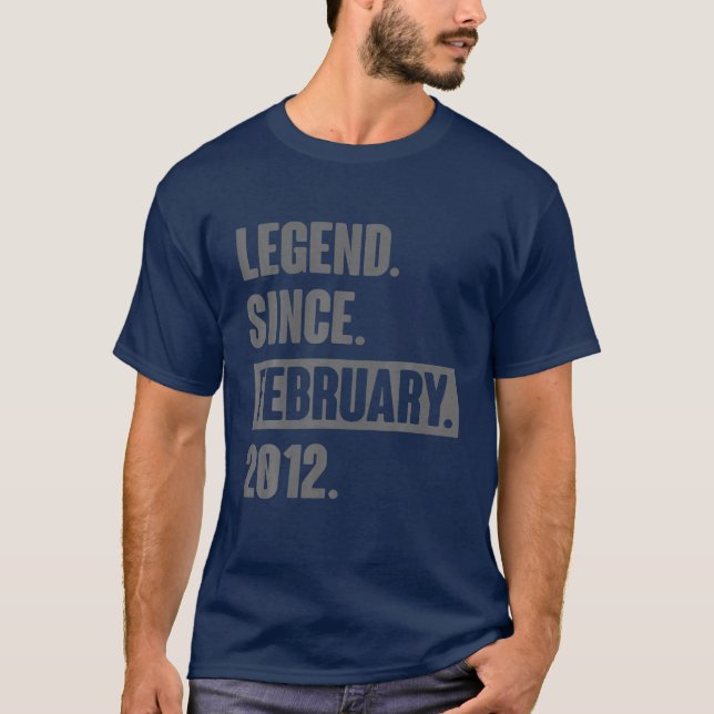 Förklaring sedan februari 2012 - 10 år gammal gåva t shirt (Framsida)