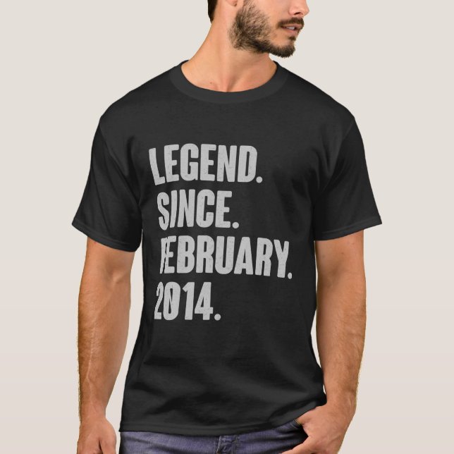 Förklaring sedan februari 2014 - 8 års gammal gåva t shirt (Framsida)