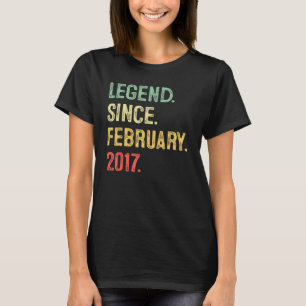 Förklaring sedan februari 2017 6e födelsedag 6 Yea T Shirt