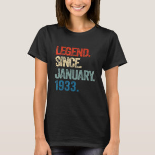 Förklaring sedan januari 1933 90 år gammal 90:e fö t shirt