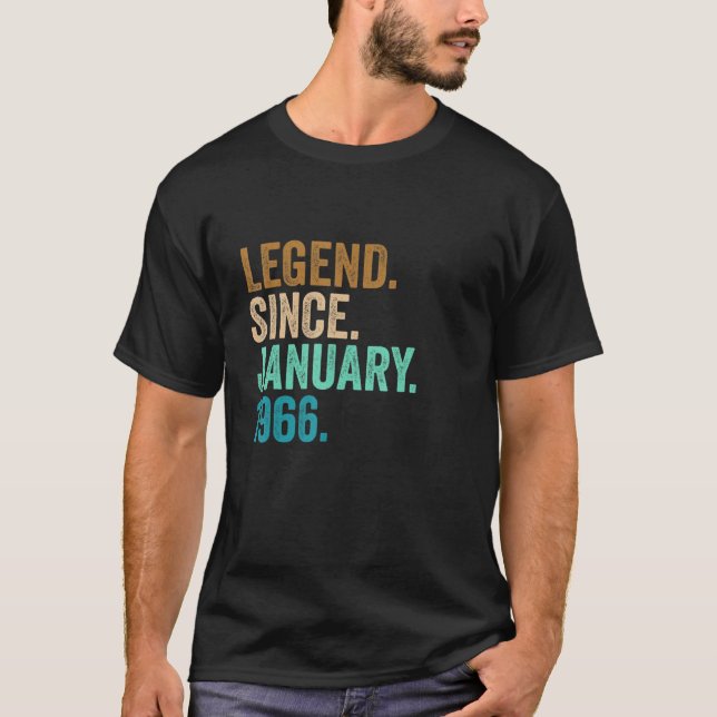 Förklaring sedan januari 1966 57 år gammal 57:e fö t shirt (Framsida)