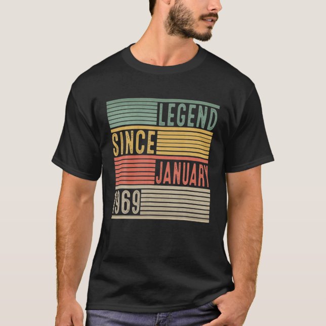 Förklaring sedan januari 1969 53 Födelsedag 53 år T Shirt (Framsida)