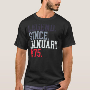 Förklaring sedan januari 1975 För manar kvinnor 19 T Shirt