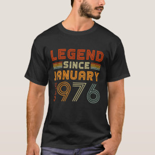 Förklaring sedan januari 1976 Manar Kvinnor Vintag T Shirt