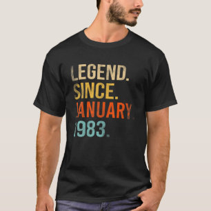 Förklaring sedan januari 1983 39 Födelsedag 39 år T Shirt