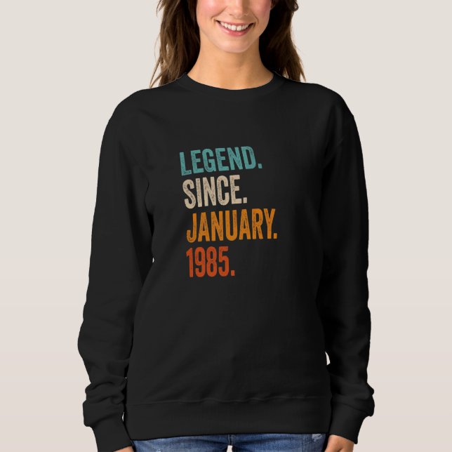 Förklaring sedan januari 1985 38:e födelsedagen t shirt (Framsida)
