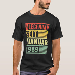 Förklaring sedan januari 1989 32:e Vintagen på f T Shirt