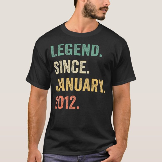 Förklaring sedan januari 2012 elfte födelsedagen 1 t shirt (Framsida)
