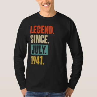 Förklaring sedan juli 1941 81 år gammal 81:a födel t shirt
