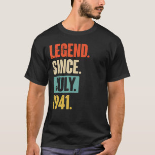 Förklaring sedan juli 1941 81 år gammal 81:a födel t shirt