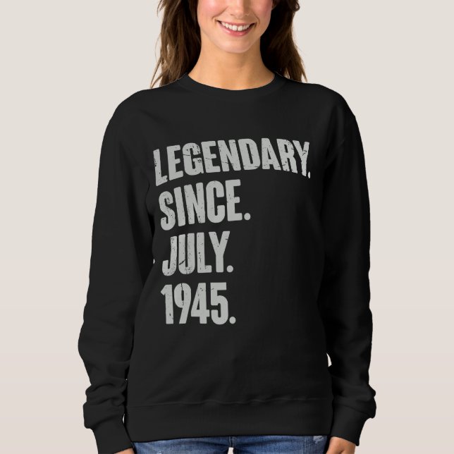 Förklaring sedan juli 1945 77 år gammal 77:e födel t shirt (Framsida)