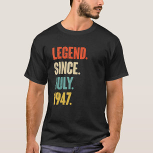 Förklaring sedan juli 1947 75 år gammal 75:e-födel t shirt