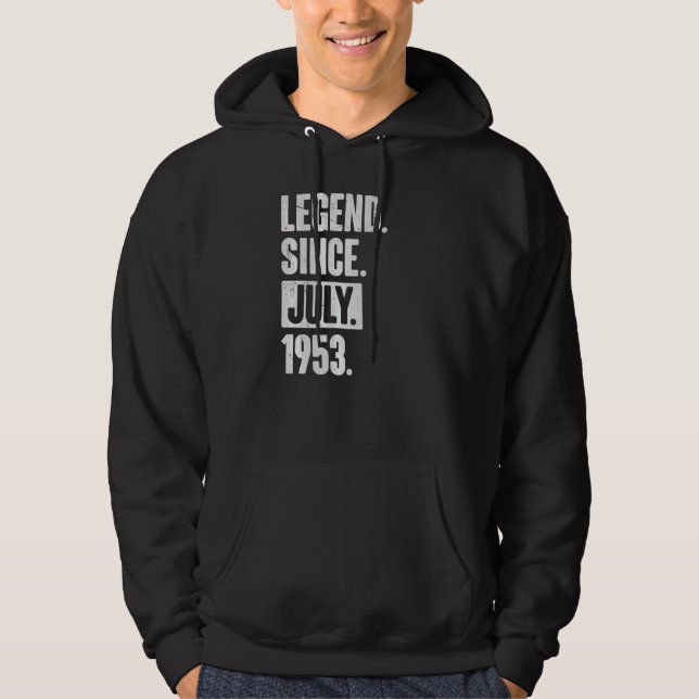 Förklaring sedan juli 1953: 69 år gammal 69:e föde hoodie (Framsida)